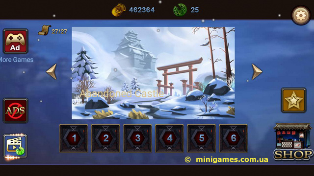 Скриншот игры «Воин-ниндзя. Легенда приключенческих игр» (Ninja Warrior: Legend of Adventure Games) | Android 4.1+ | Abandoned Castle